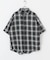 オンブレチェックショートスリーブシャツ