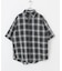オンブレチェックショートスリーブシャツ