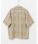 デジタルストライププリント半袖シャツ