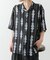 デジタルストライププリント半袖シャツ