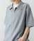 2wayストレッチジップアップ半袖シャツ