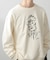 フレンチアートプリントクルーネックスウェット