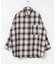 オーバーサイズチェックシャツ
