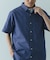 TCインディゴレギュラーカラー半袖シャツ