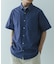 TCインディゴレギュラーカラー半袖シャツ