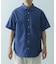 TCインディゴレギュラーカラー半袖シャツ