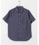 TCインディゴレギュラーカラー半袖シャツ