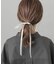 ロングサテンリボンヘアポニー