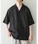 ウェーブカッティングオープンカラーシアーシャツ