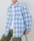 オンブレチェックレギュラーカラーライトシャツ