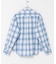 オンブレチェックレギュラーカラーライトシャツ