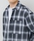 オンブレチェックレギュラーカラーライトシャツ