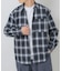 オンブレチェックレギュラーカラーライトシャツ