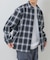 オンブレチェックレギュラーカラーライトシャツ