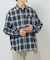 オンブレチェックレギュラーカラーライトシャツ