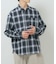 オンブレチェックレギュラーカラーライトシャツ
