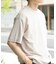 コットンリネンクルーネックサマーニット