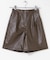 ハーフレザーパンツ