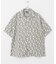 ジオメトリックプリントオープンカラーシャツB
