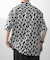 ジオメトリックプリントオープンカラーシャツB
