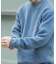 ダブルフェイスシェニールクルーネックニット