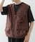 『セットアップ対応』Nylon Paisley Vest