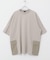 サイドポケットキリカエクルーネックTシャツ
