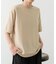 クレープジョーゼットクルーネック Tシャツ