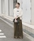 アシメデザインベルトパンツ