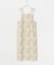 リネン混ジャガードキャミワンピース