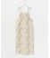 リネン混ジャガードキャミワンピース