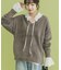 ミニシャギーVネックニット