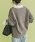 ミニシャギーVネックニット