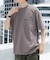 フェード加工クルーネック天竺ポケットTシャツ