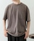 フェード加工クルーネック天竺ポケットTシャツ