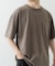 フェード加工クルーネック天竺ポケットTシャツ