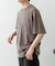 フェード加工クルーネック天竺ポケットTシャツ