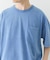 フェード加工クルーネック天竺ポケットTシャツ