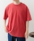 フェード加工クルーネック天竺ポケットTシャツ
