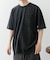 フェード加工クルーネック天竺ポケットTシャツ