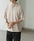 レーヨンリネン半袖ニットポロ