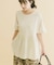 ポンチドッキング半袖トップス