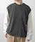 ワッフルニットベスト＋ロングTシャツSET