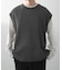 ワッフルニットベスト＋ロングTシャツSET