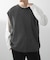 ワッフルニットベスト＋ロングTシャツSET