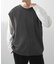 ワッフルニットベスト＋ロングTシャツSET