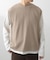 ワッフルニットベスト＋ロングTシャツSET