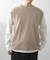 ワッフルニットベスト＋ロングTシャツSET