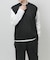 ワッフルニットベスト＋ロングTシャツSET