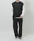 ワッフルニットベスト＋ロングTシャツSET